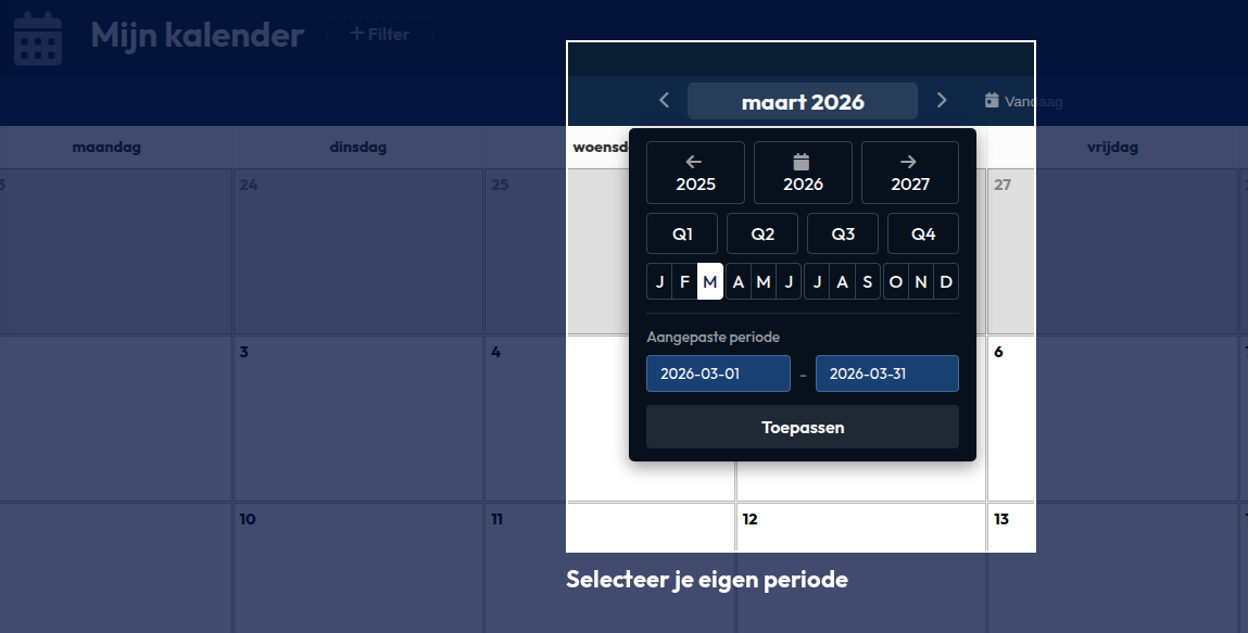 Periodeselector